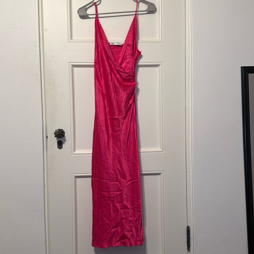 Zara Fuchsia Sleeveless Dress